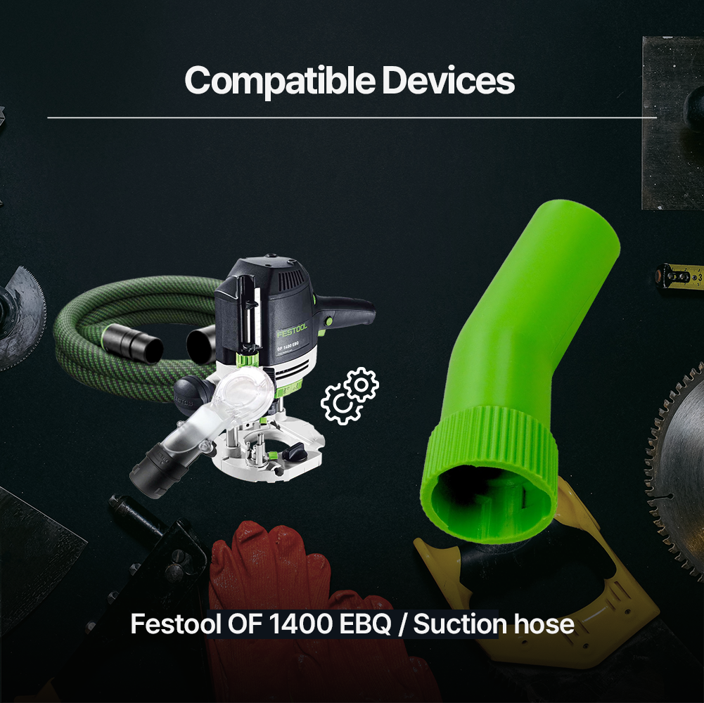 Festool Vacuum Adaptor – Secure-fit vacuum adaptor for Festool dust extractors – Prevents hose disconnection