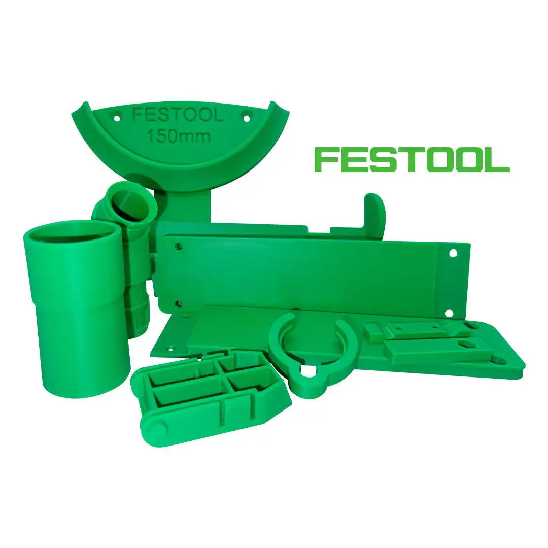 Green plastic Festool tool accessories.
