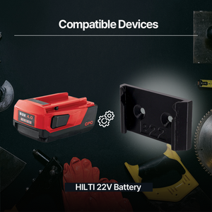 Hilti B22 Battery Holder – Wall-mount holder for HILTI 22V battery – Ideal for workshop and garage use - Power Tool
