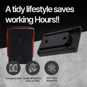 Hilti Battery Wall Holder – Fits 14V to 36V Batteries – Space-Saving Rack – PETG Durable Mount - Power Tool Accessories