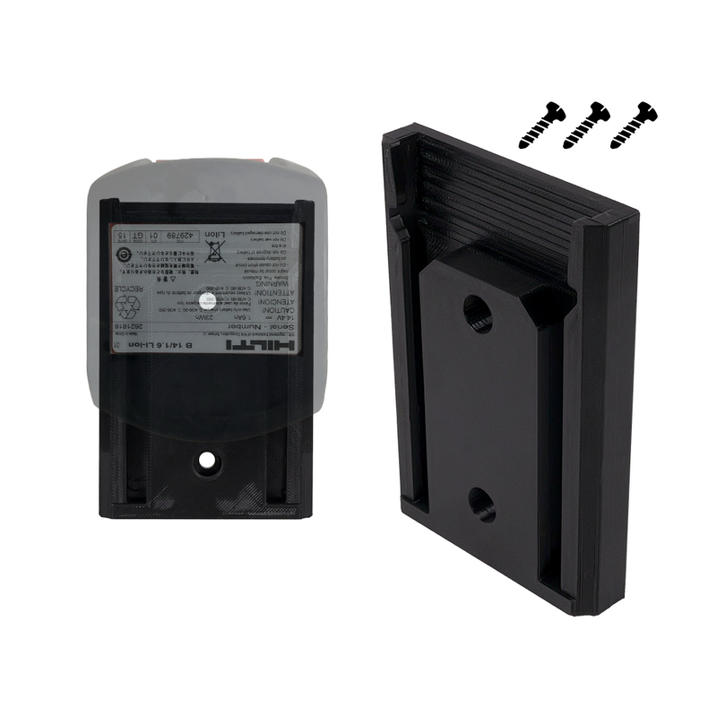 Hilti Battery Wall Holder – Fits 14V to 36V Batteries – Space-Saving Rack – PETG Durable Mount - Power Tool Accessories