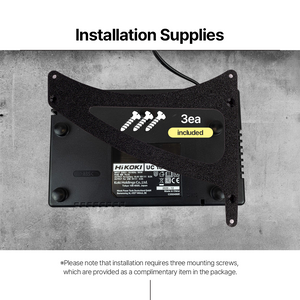 Hitachi_Hikoki_Battery Changer Wall Mount – Convenient wall-mounted holder for Hitachi/Hikoki battery chargers – Keeps