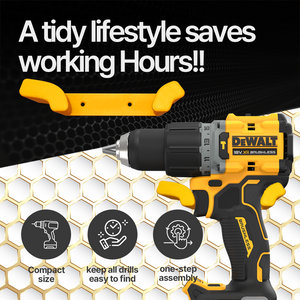 Honeycomb HSW Drill Holder Heavy Duty Power Tool Organizer Wall Mounted Garage Storage Rack - Power Tool Accessories