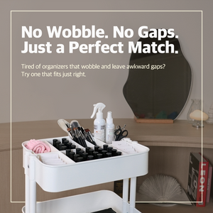 IKEA RÅSKOG Cart Organizer – Modular Storage Bins with Hook Set – Fits Pre 2025 IKEA RÅSKOG Cart (4 Colors Any Tier)