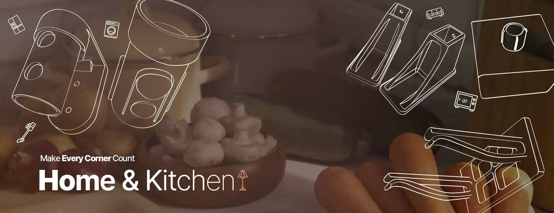Kitchen and home organization solutions.