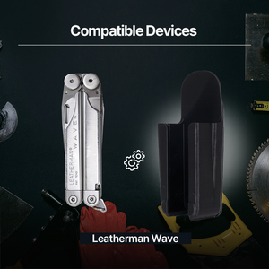 Leatherman Wave Holster - Delux_clip – Clip-style holster for Leatherman Wave – Easily attaches to belts or gear.