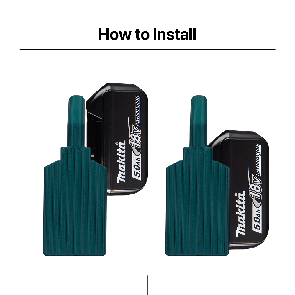 Makita 18v 4x Battery storage – Makita 18V Battery Caddy Holder 4 Pack – Easy to carry and portable design - Power Tool