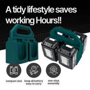 Makita 18v 4x Battery storage – Makita 18V Battery Caddy Holder 4 Pack – Easy to carry and portable design - Power Tool
