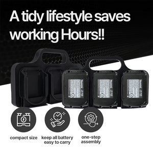 Battery X2 Caddy for Makita 18V – 6-Pack Wall Mount Holder – PETG Durable – Easy Installation - Power Tool Accessories