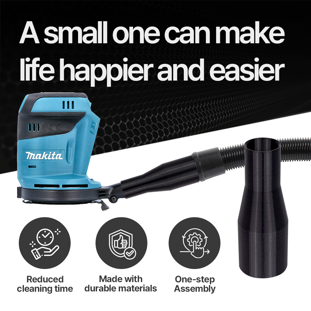 Makita DBO180 to vac adapter – Makita DBO180 Dust Extraction Adapter – Dust collection solution compatible with random