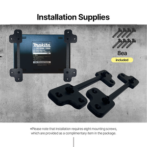 Makita Charger Wall Mount Bracket – Secure Holder for DC18RC & DC40RA Chargers Space-Saving Charger Storage Solution –