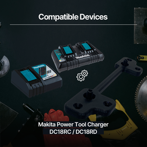 Makita Charger Wall Mount Bracket – Secure Holder for DC18RC & DC40RA Chargers Space-Saving Charger Storage Solution –