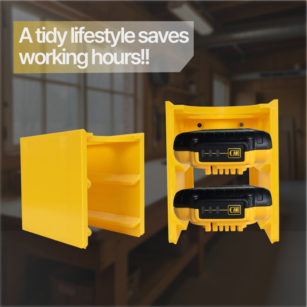 Battery Stacker Rack for DeWalt 20V – Dual 2Ah Battery Holder