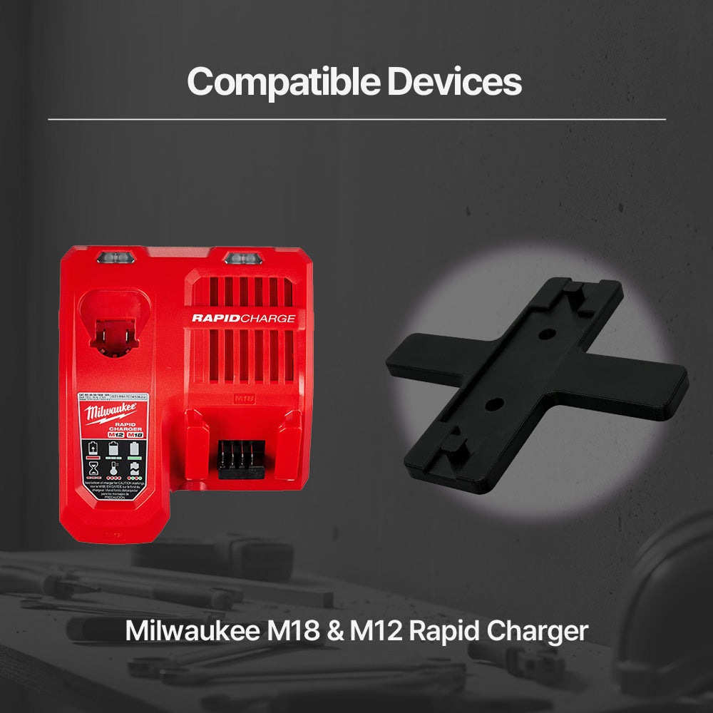Detachable Mount for Milwaukee M12/M18 Charger