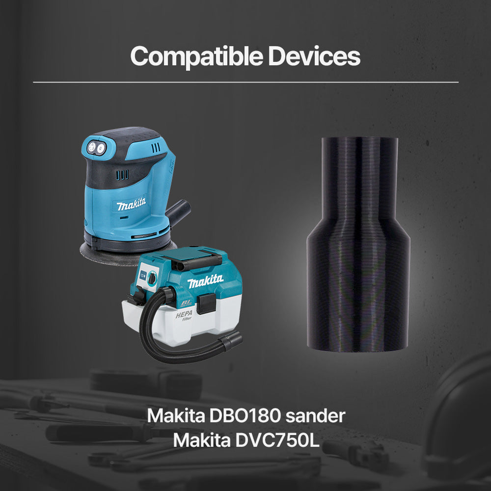 Makita DBO180 Sander to DVC750L Vacuum Adapter