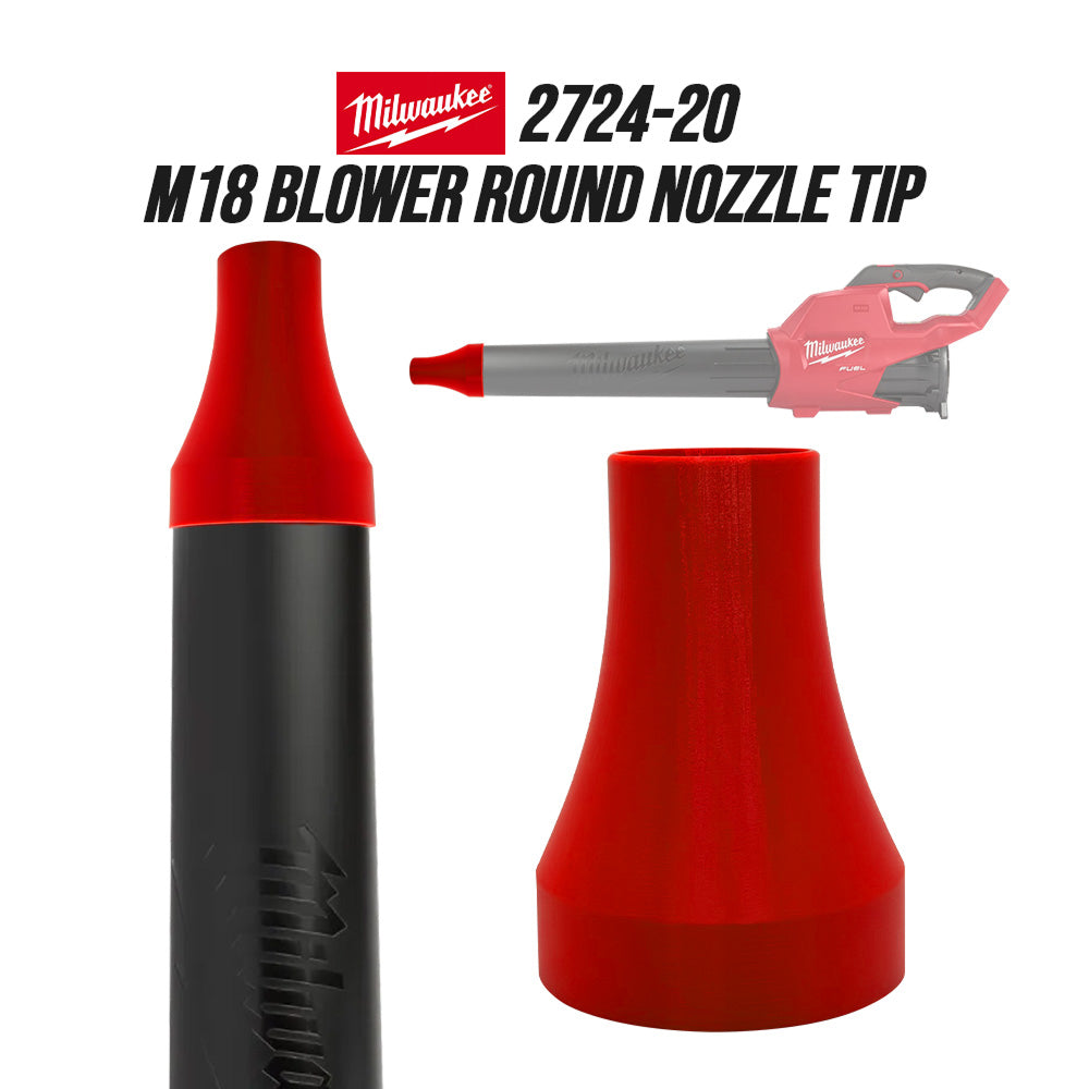 Buse ronde pour souffleur Milwaukee M18 – Accessoire de buse ronde durable pour souffleur M18, idéal pour un flux d'air concentré et des tâches de dépoussiérage