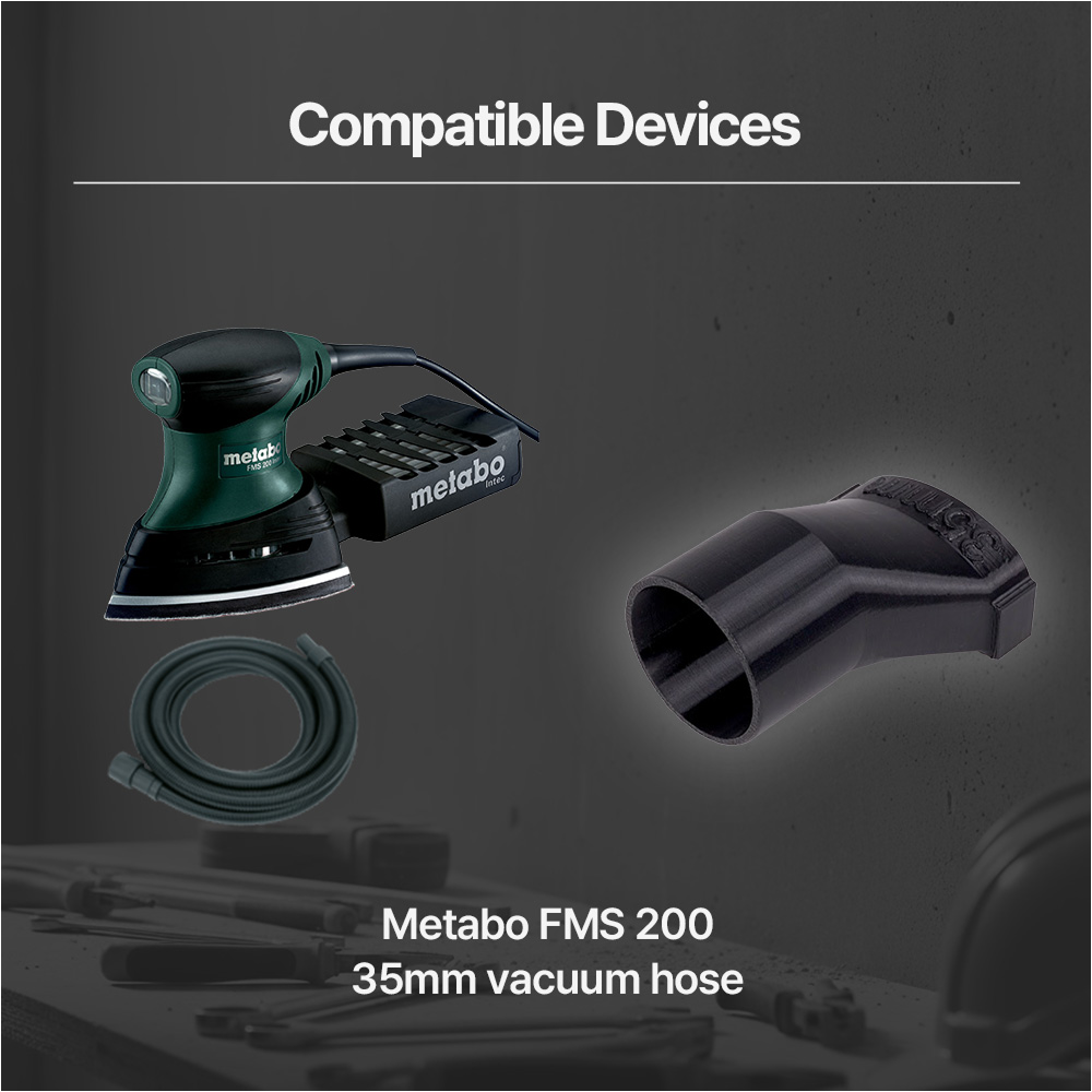 Vacuum Adapter 35mm for Metabo FMS 200 Intec