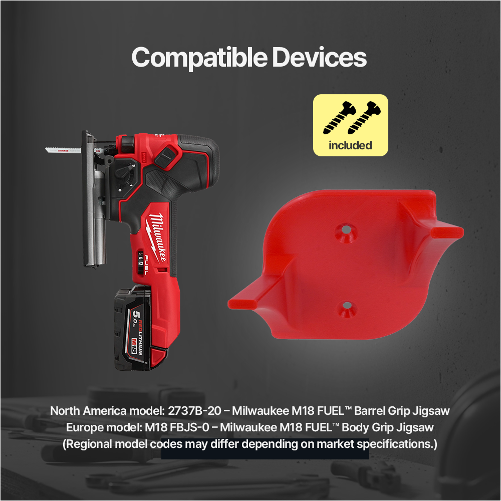 Tool Hanger Hook for Milwaukee M18 Jig Saw 2737B-20