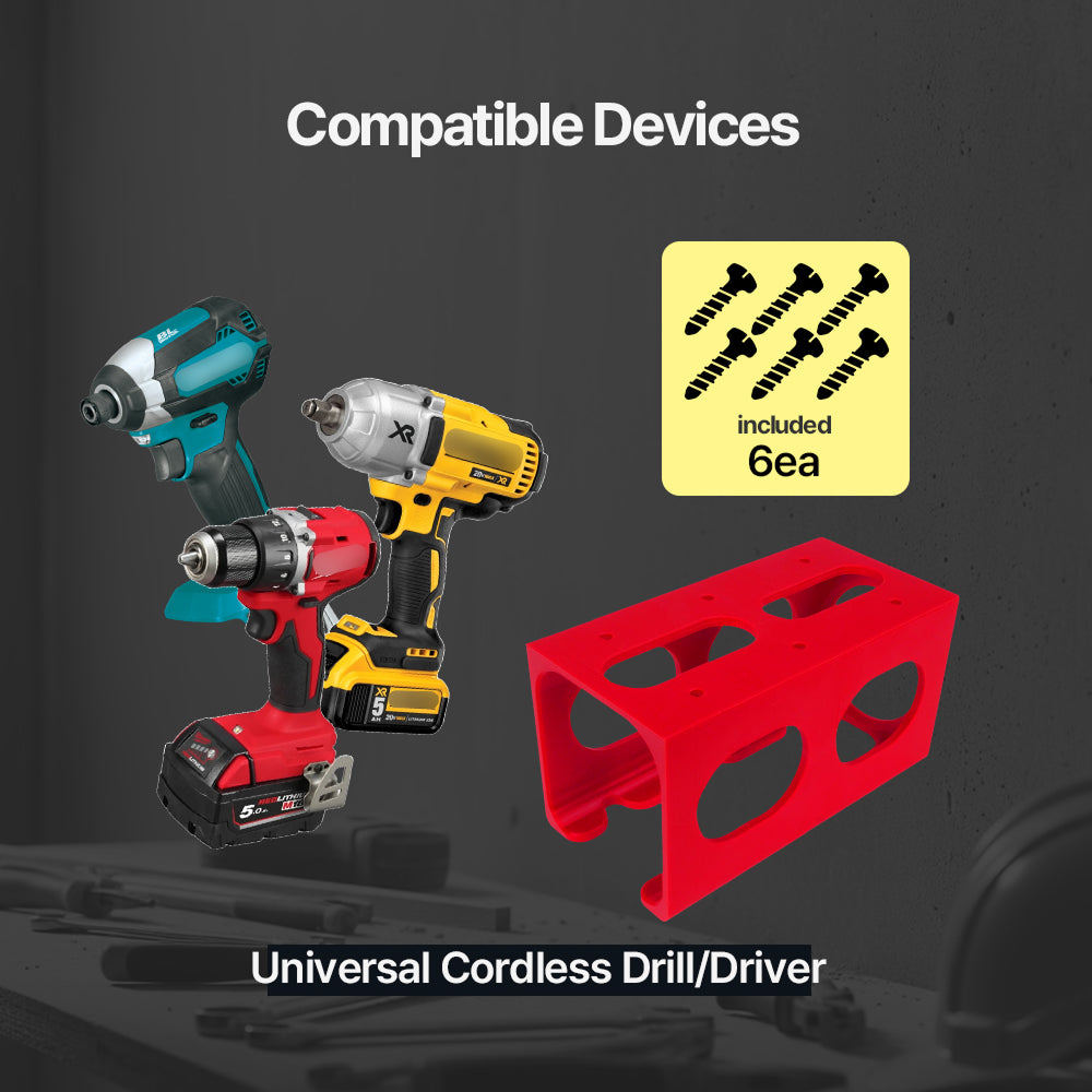 Cordless Drill Wall Holder – Compatible with Universal Brand