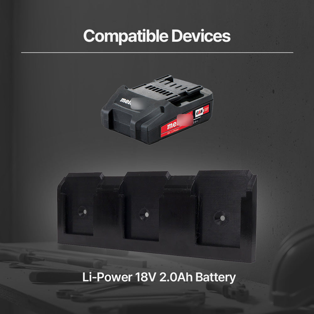Metabo CAS 18V Battery 3-Pack Wall Mount