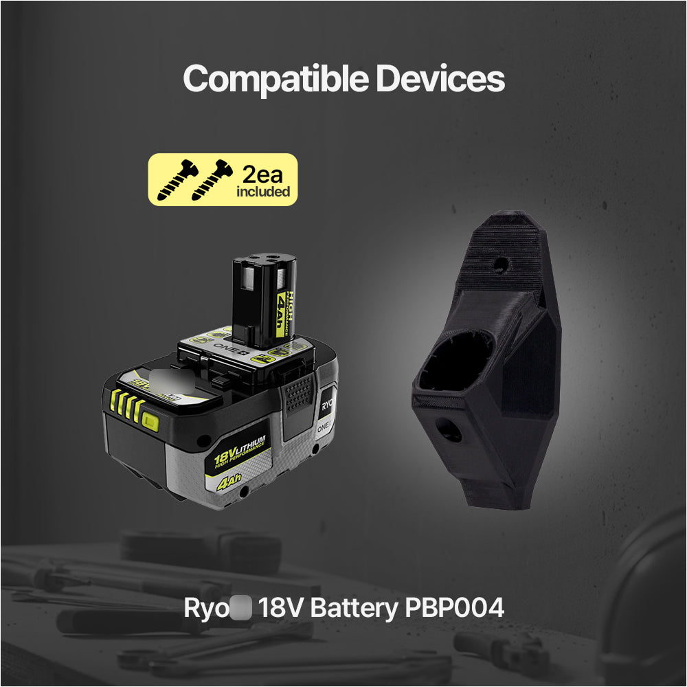 Ryobi Battery Holder - Wall Mount Battery Holder for Ryobi