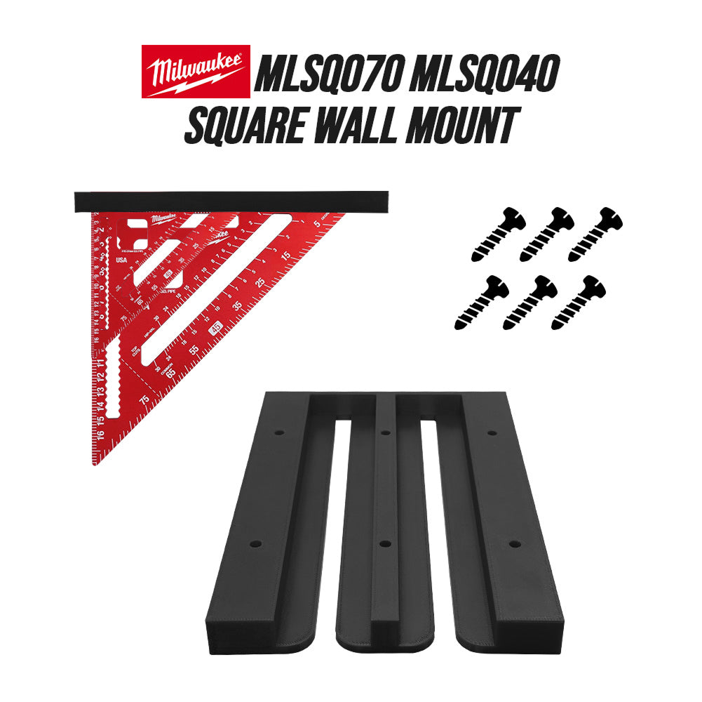 Support mural carré Milwaukee – Support mural fiable pour outils Milwaukee, idéal pour l'organisation des outils dans le garage et l'atelier