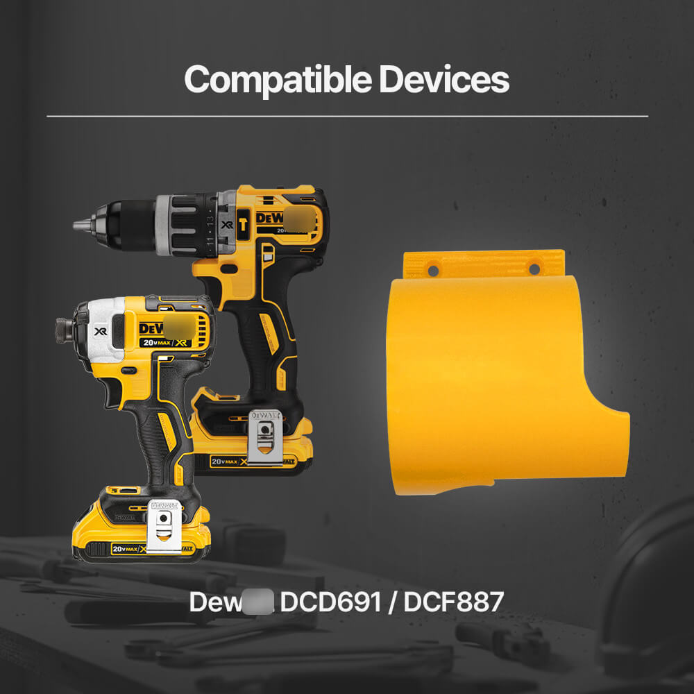 DeWalt DCD691 / DCF887 Side Mounted Tool Holder