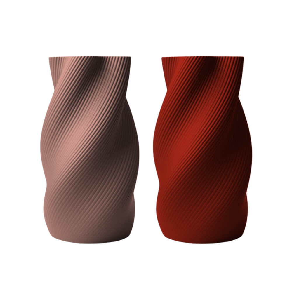 Spiral Ridged Vase – Modern Decorative Tabletop Flower Vase for Home, Office _ Living Room Decor, Durable & Stylish