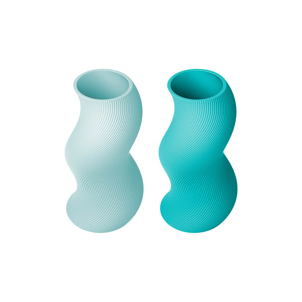 Elegant Spiral Vase – Modern Ridged Design for Home & Office Decor