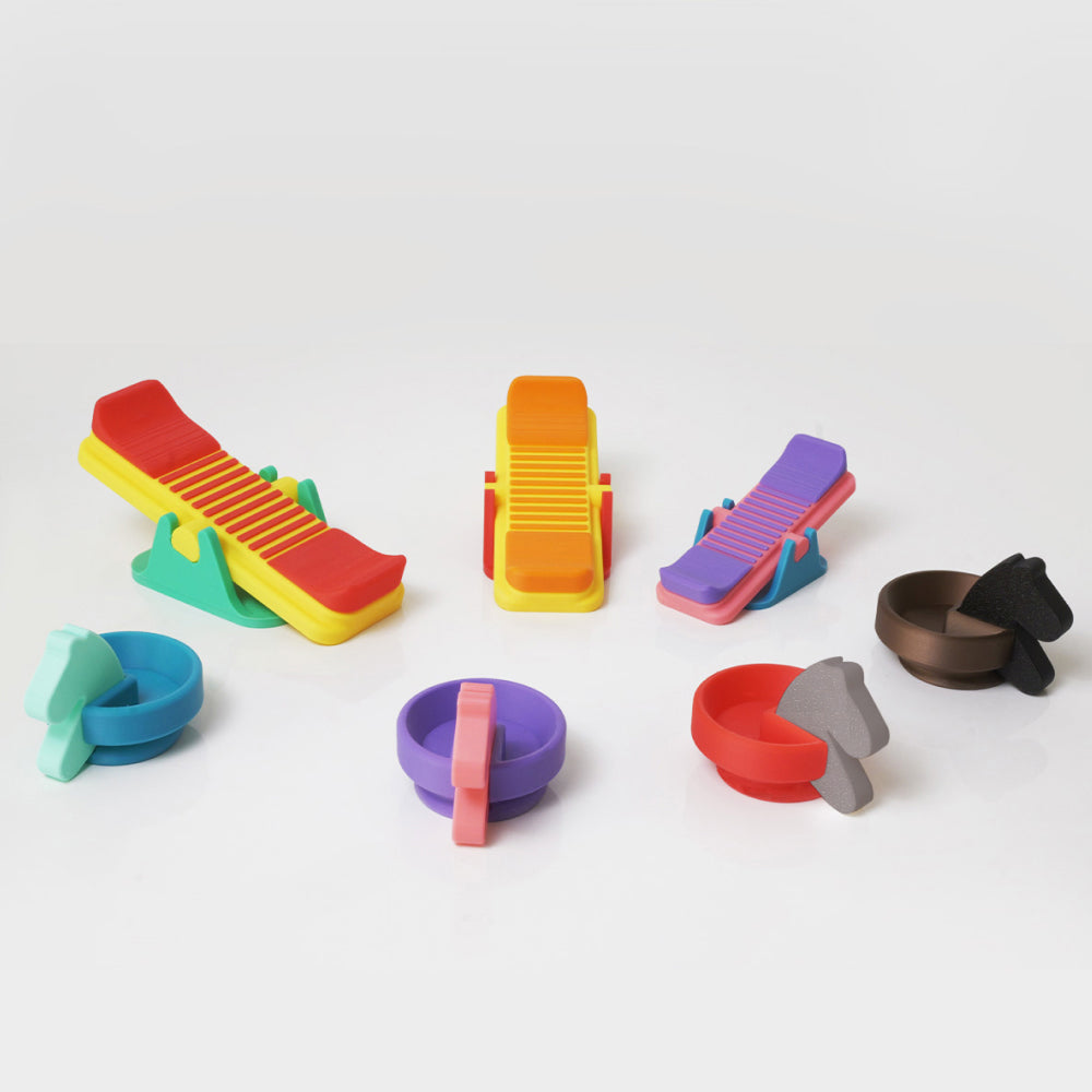 Reptile Seesaw Shelter + Horse-shaped Reptile Bowl