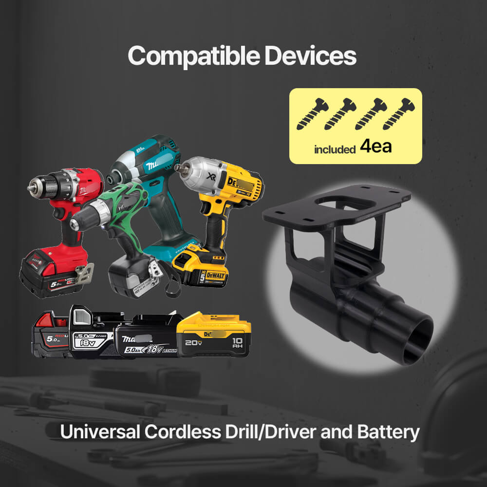 Drill/Driver Hanger Holder for Big Batteries