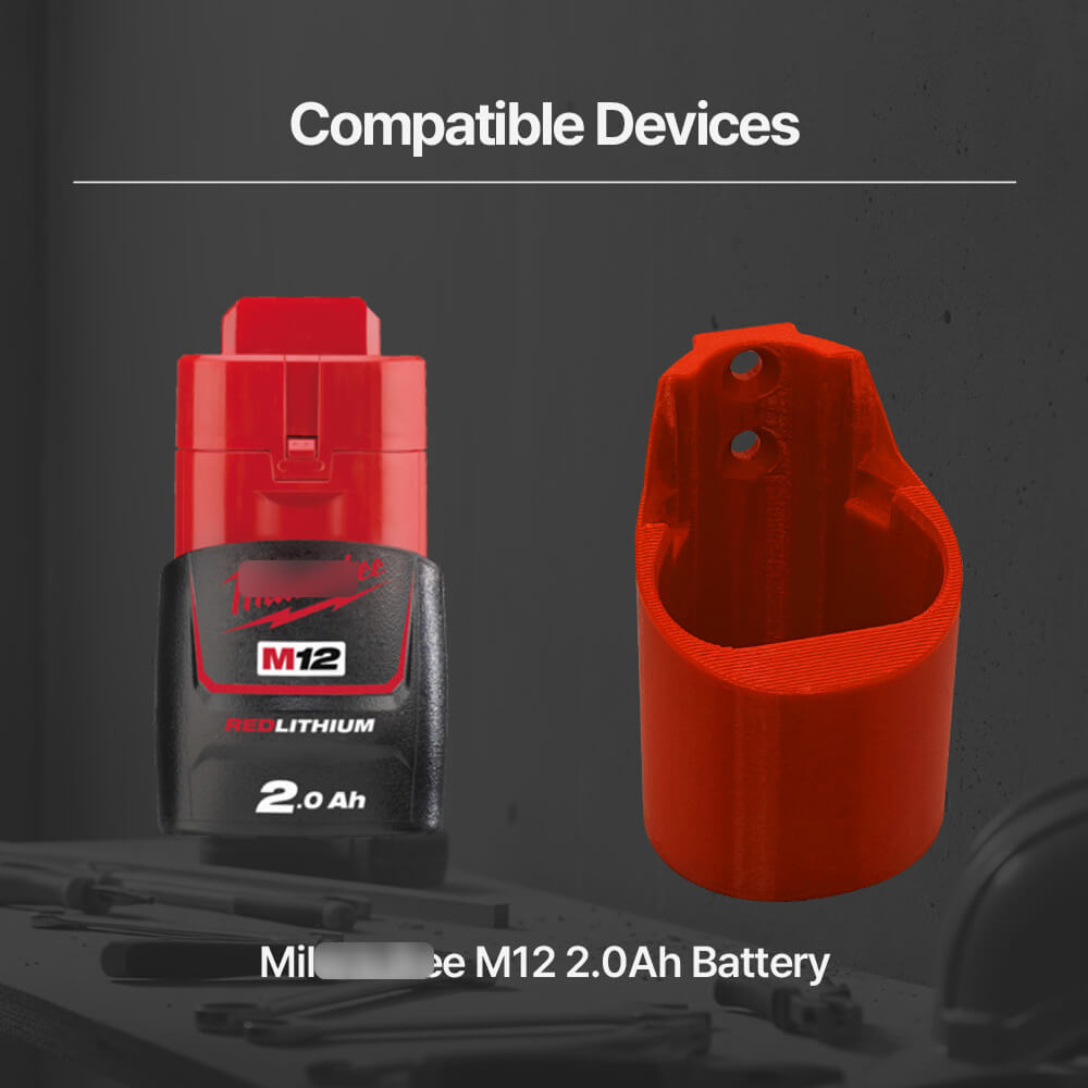 Milwaukee M12 12V Battery Holder