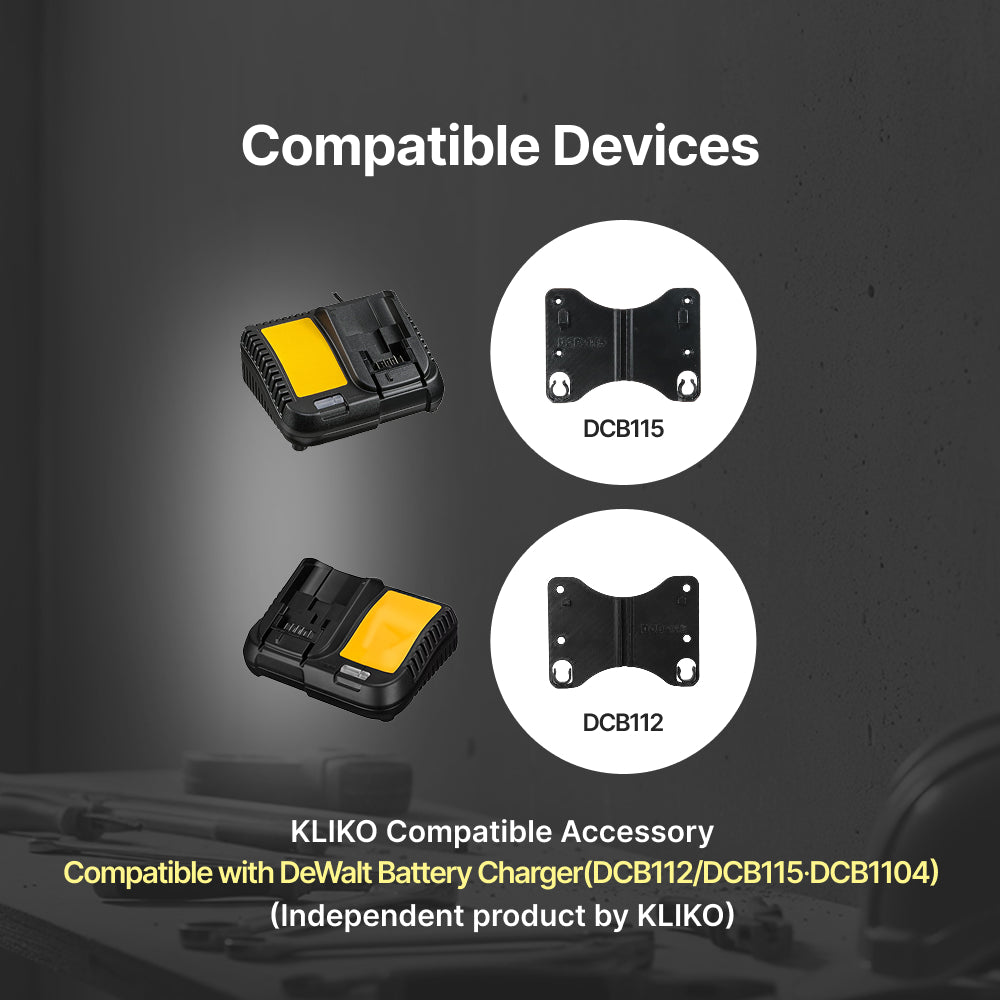 DCB112 & DCB115 Battery Charger Wall Mount