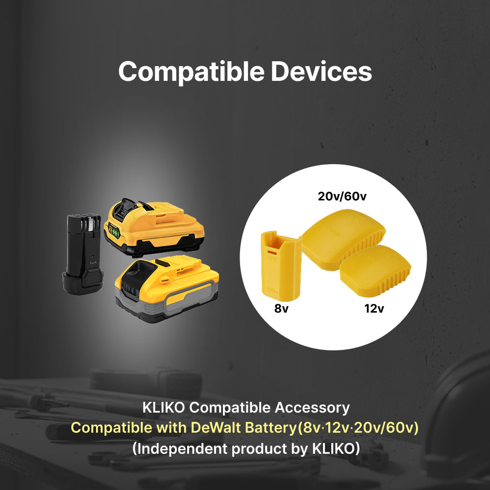 Dewalt 8V 12V 20V 60V Battery Full Cover