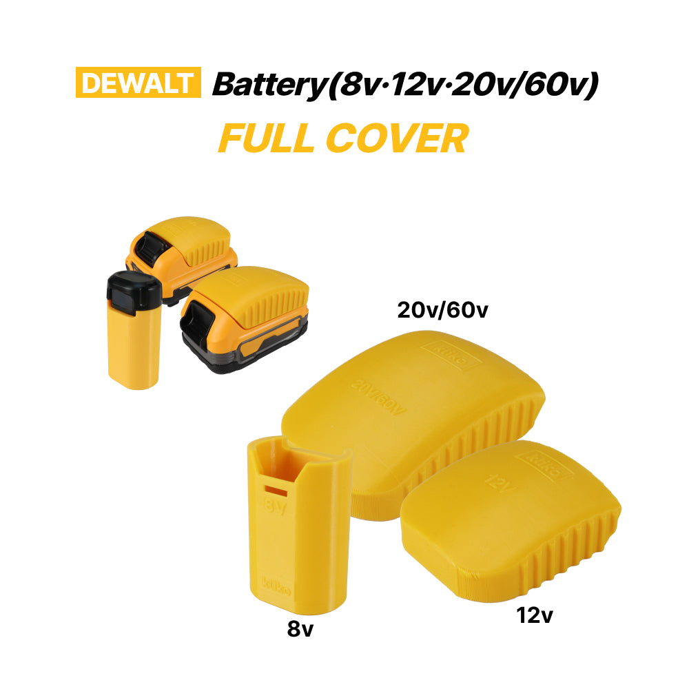 Dewalt 8V 12V 20V 60V Battery Full Cover