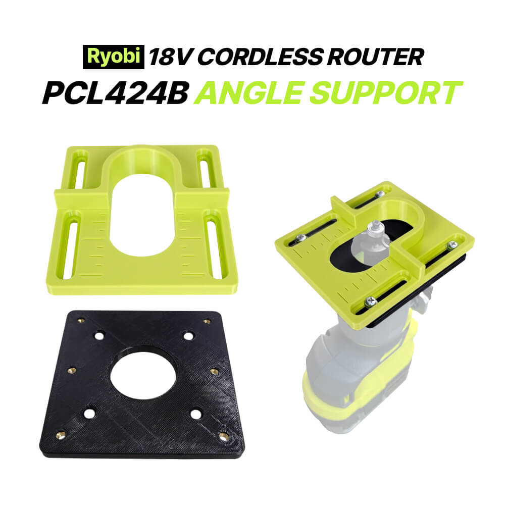 Ryobi 18V Router PCL424B Angle Support – Base Stabilizer Plate
