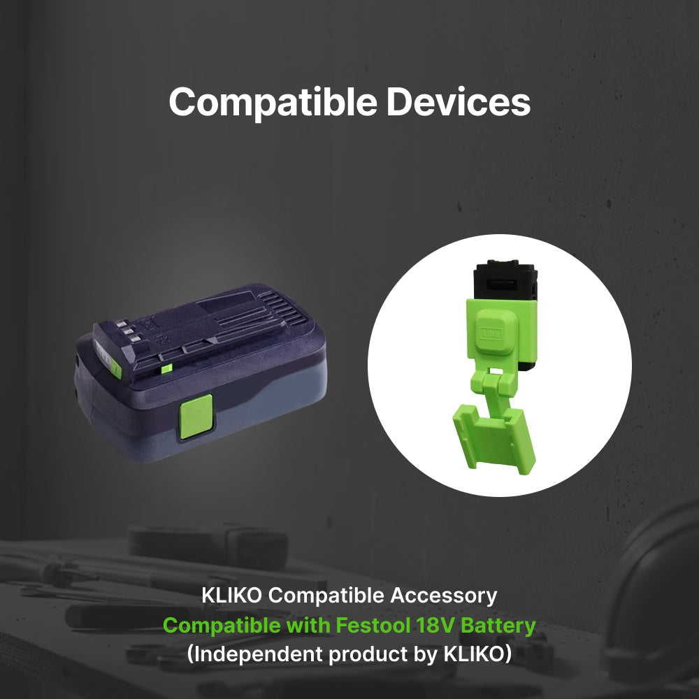 Festool_18V battery_Belt clip