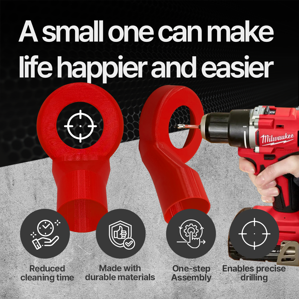 Milwaukee Drill Vacuum Dust Collector – Heavy-Duty Dust Removal for Drilling Compatible with Milwaukee Tools for Clean