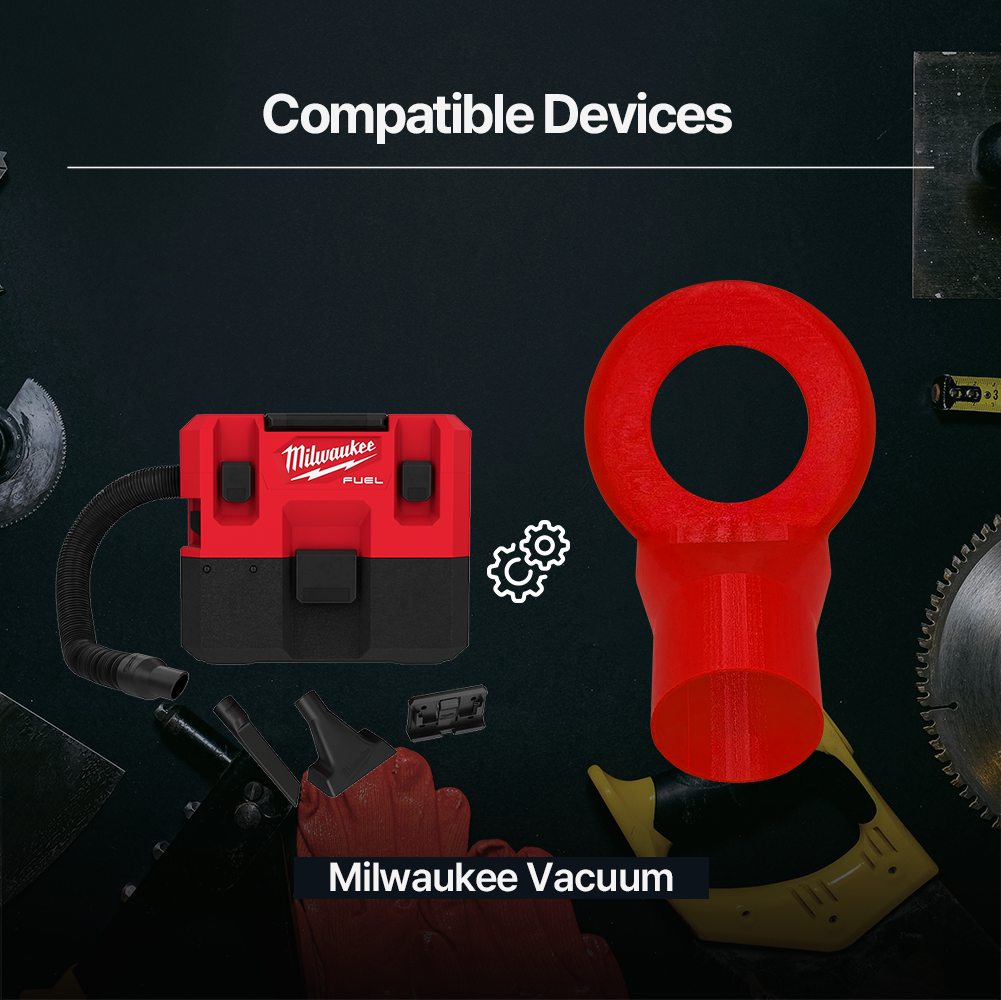 Milwaukee Drill Vacuum Dust Collector – Heavy-Duty Dust Removal for Drilling Compatible with Milwaukee Tools for Clean
