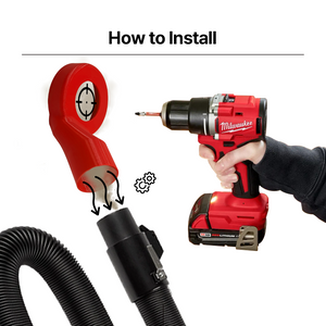Milwaukee Drill Vacuum Dust Collector – Heavy-Duty Dust Removal for Drilling Compatible with Milwaukee Tools for Clean
