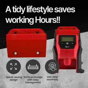 Milwaukee Inflator Mounting Bracket – Secure Storage Solution for Milwaukee M12 and M18 Inflators Ideal for Garage