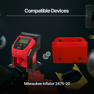 Milwaukee Inflator Mounting Bracket – Secure Storage Solution for Milwaukee M12 and M18 Inflators Ideal for Garage
