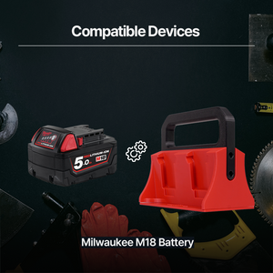 Milwaukee Battery Carrier Holder - Convenient and Secure Storage for M18 & M12 Batteries Portable Storage Solution