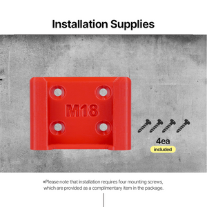 Milwaukee M18 Battery Holder – Milwaukee M18 Battery Holder – Convenient Wall-Mounted Storage for Milwaukee M18