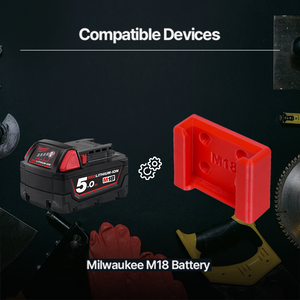 Milwaukee M18 Battery Holder – Milwaukee M18 Battery Holder – Convenient Wall-Mounted Storage for Milwaukee M18
