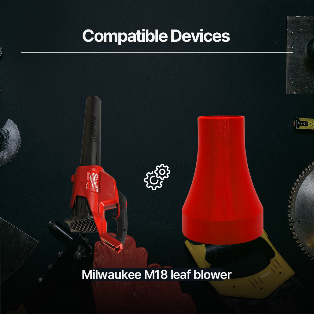 Milwaukee M18 Blower Round Nozzle – Durable Round Nozzle Attachment for M18 Blower Ideal for Focused Airflow