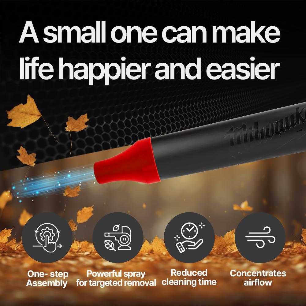 Milwaukee M18 Blower Round Nozzle – Durable Round Nozzle Attachment for M18 Blower Ideal for Focused Airflow