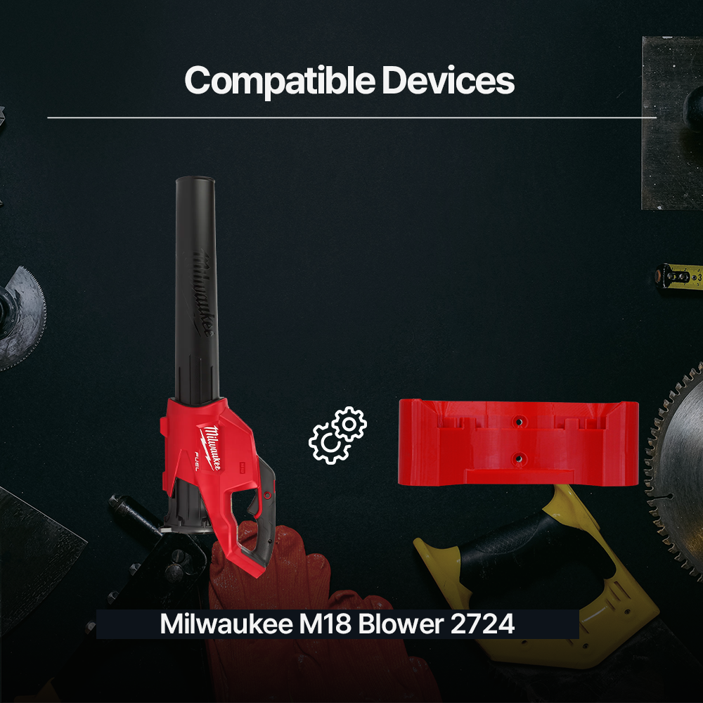 Milwaukee M18 Blower Wall Mount 2724 – Easy-install wall mount for Milwaukee M18 blower 2724 – Saves space and keeps