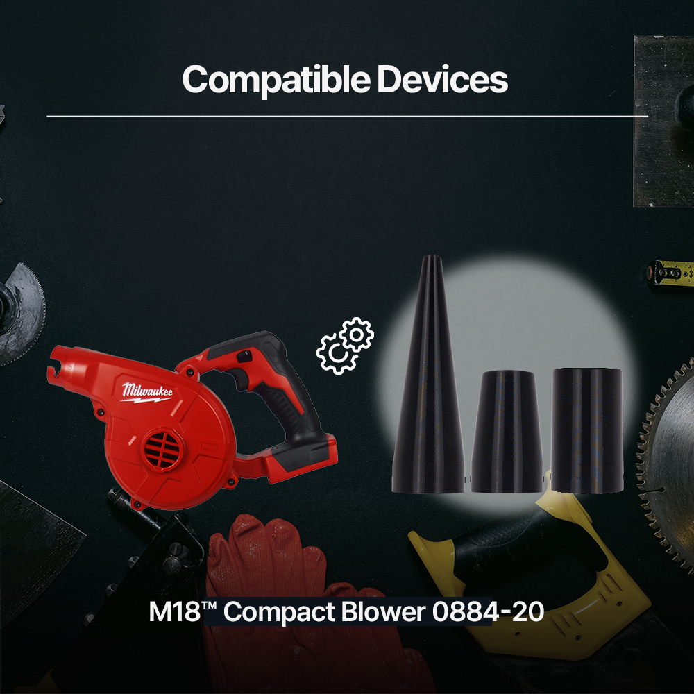 Milwaukee M18 Compact Blower Stub Nose -Precision Nozzle for Efficient Airflow in Tight Spaces Enhanced Airflow