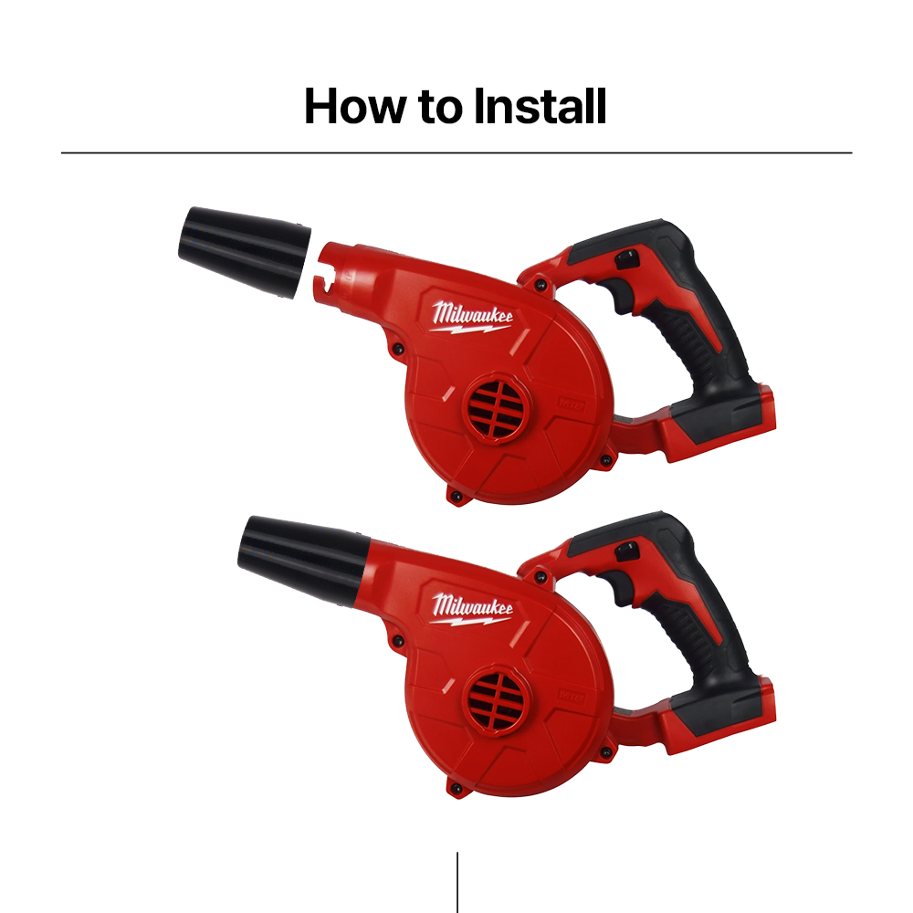 Milwaukee M18 Compact Blower Stub Nose -Precision Nozzle for Efficient Airflow in Tight Spaces Enhanced Airflow